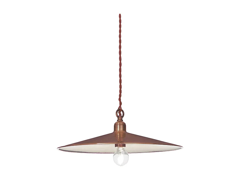 Ideal Lux Cantina - Sospensione a soffitto a 1 luce grande cupola rame, E27