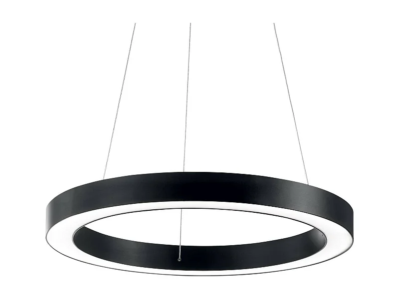 Ideal Lux Oracle - Sospensione a soffitto grande LED integrata nera 3000K