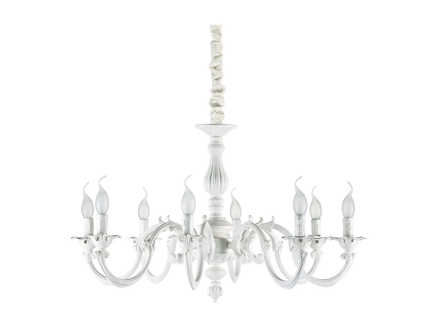 Ideal Lux Justine - Lámpara colgante de 8 luces Blanco