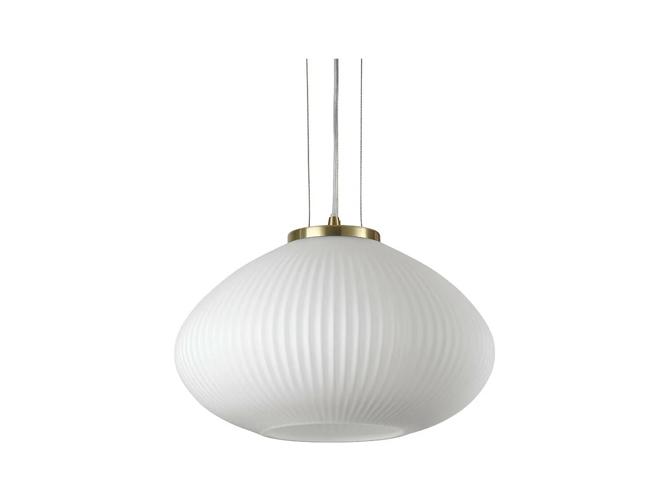 Ideal Lux PLISSE Globe Dome Pendelleuchte Messing 35cm