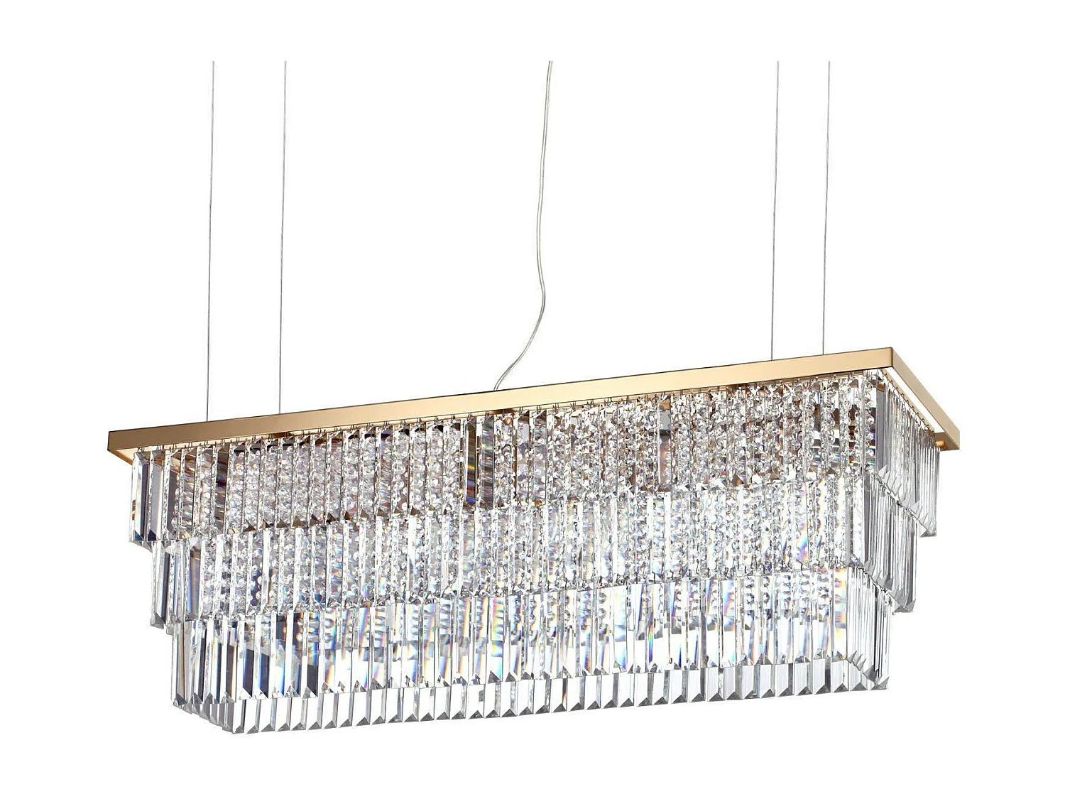 Ideal Lux Martinez Pendentif à 8 ampoules au plafond doré