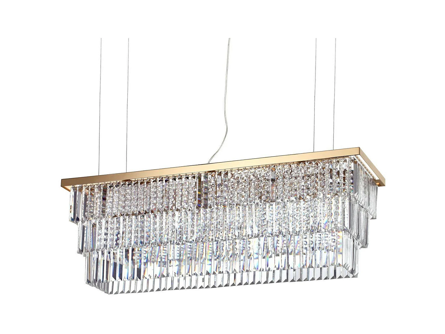 Ideal Lux Martinez Pendentif à 8 ampoules au plafond doré