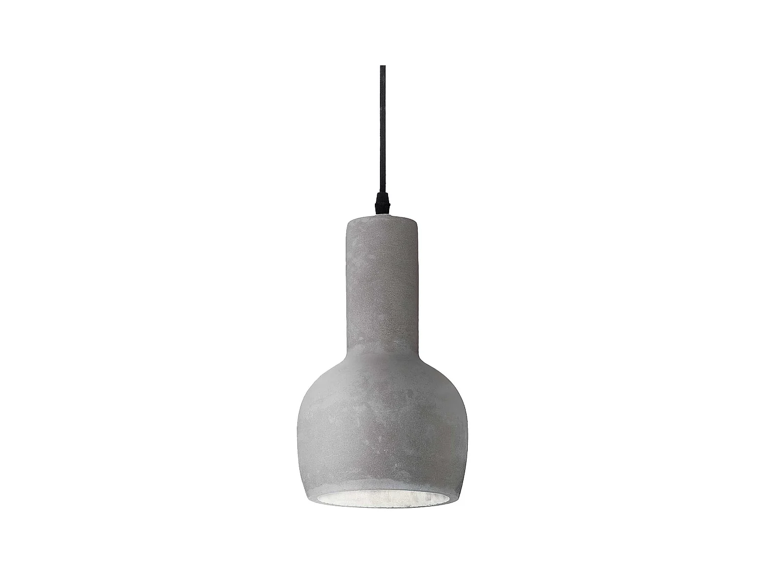 Ideal Lux Oil Suspension à 1 lumière, gris ciment, E27