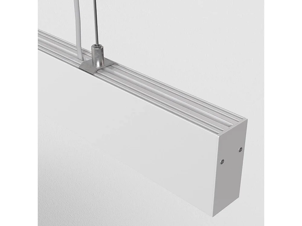 Lampadario A Sospensione Moderno Points Alluminio Bianco Luce Led Integrato 40W