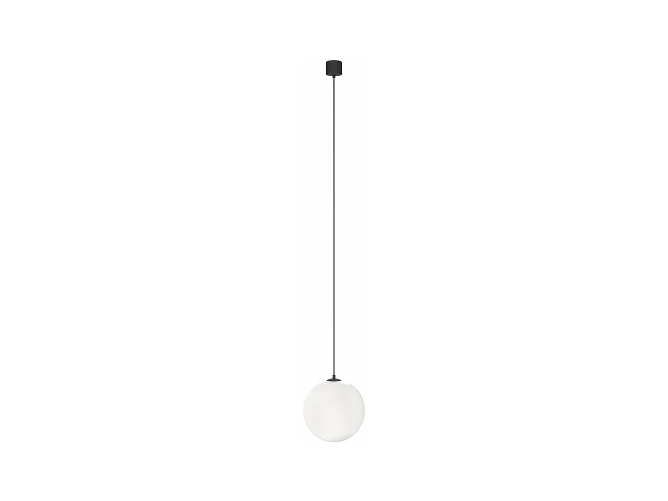 Lampadario Sospensione Moderno Luna Alluminio Nero Luce Led Integrato 5W Fredda