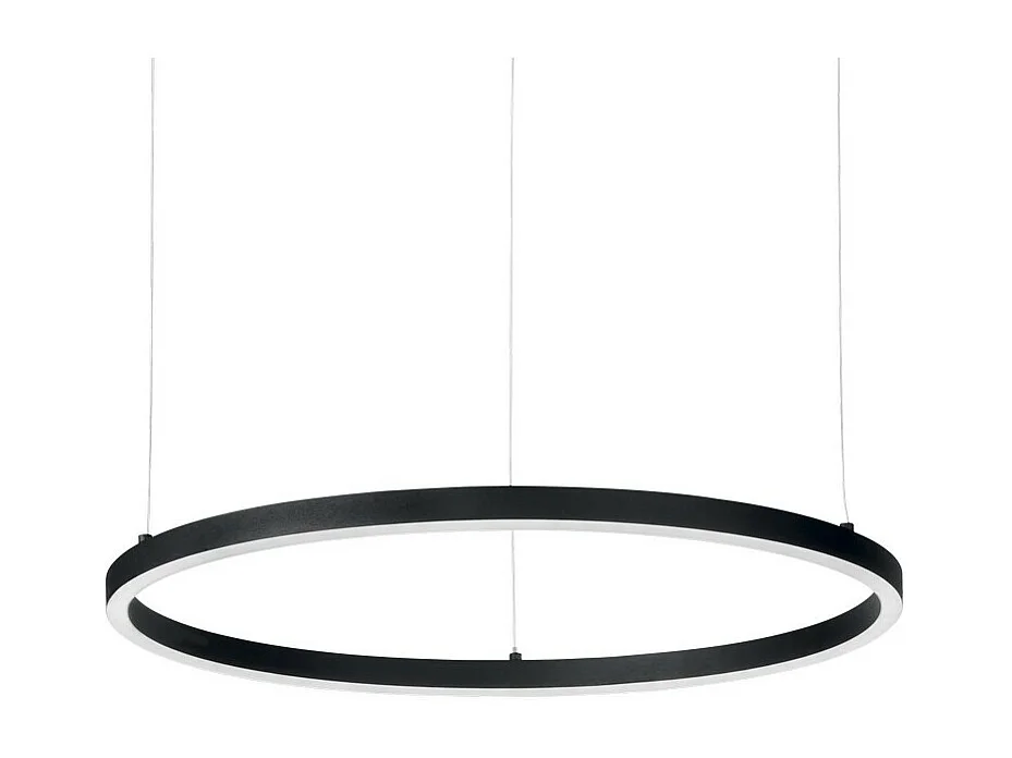 Ideal Lux ORACLE Plafonnier LED Circle intégré 1 lumière noir 3000K
