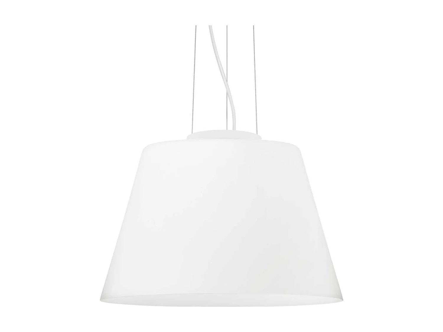Ideal Lux Cylinder - Lámpara colgante de techo tipo domo grande con 1 luz blanca, E27