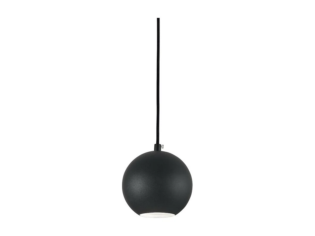 Ideal Lux MR - Indoor Globe Deckenpendelleuchte 1 Hellschwarz, GU10