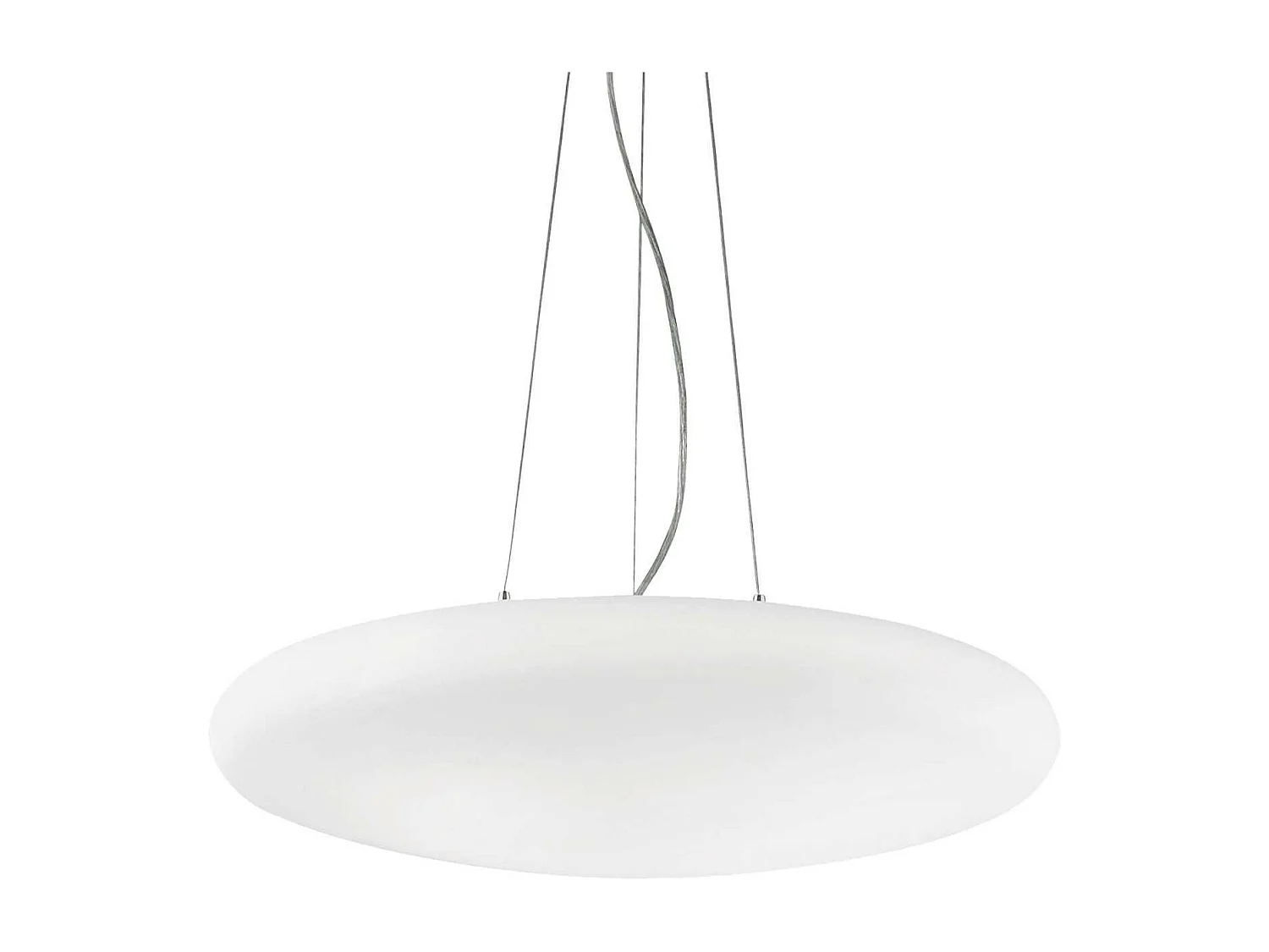 Ideal Lux Smarties Bianco - Lampada da soffitto a 3 luci media bianca, attacco E27