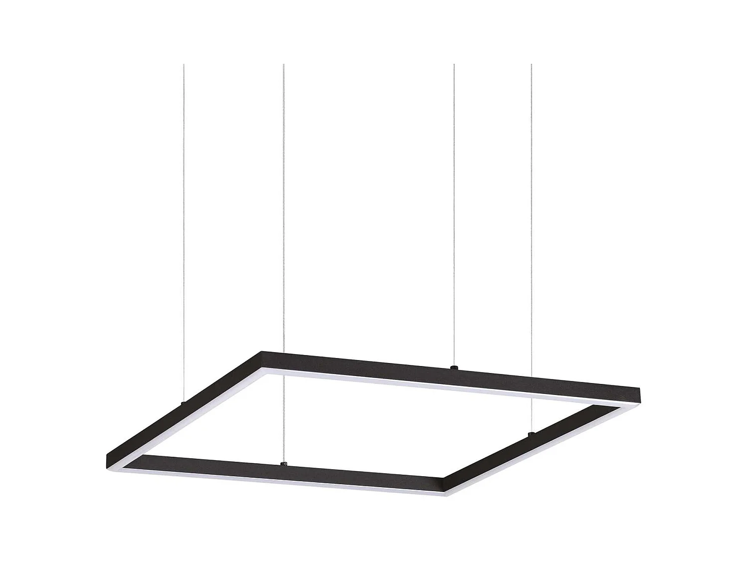 Hanging lamp oracle slim square / black / 50 cm