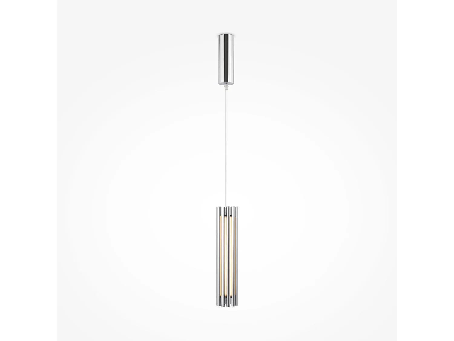 Maytoni Sonata Moderna Plafoniera LED Integrata a Sospensione Cromata 3000K