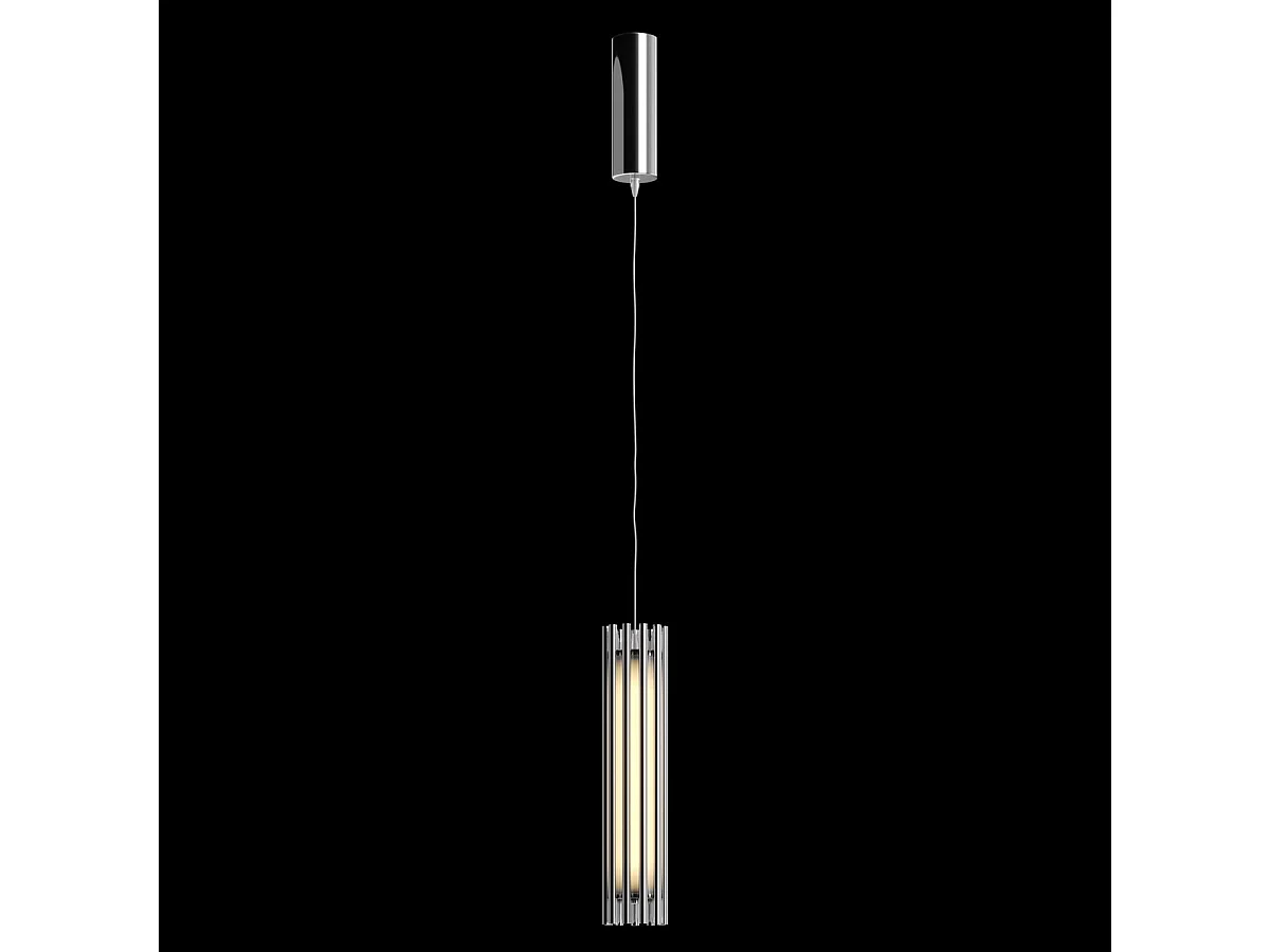 Maytoni Sonata Moderna Plafoniera LED Integrata a Sospensione Cromata 3000K