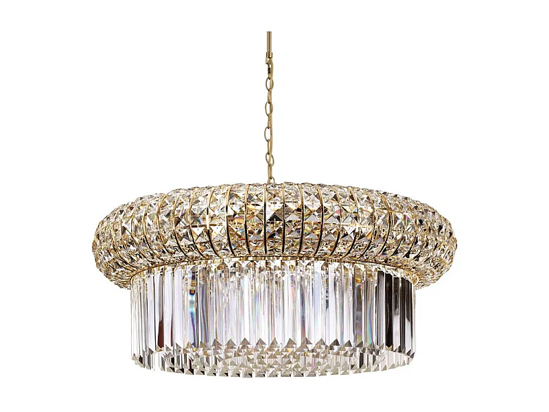 Lampadario Classico Nabucco Metallo Oro 16 Luci E14