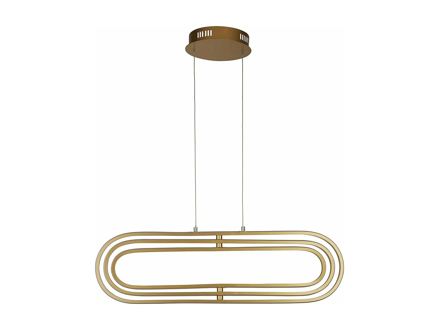 Lampadario Moderno Clip Acciaio Oro Bianco Led 52,51W 3000 - 4500 - 6500K