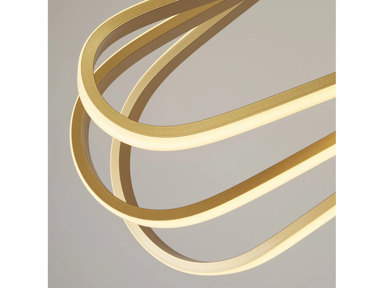 Lampadario Moderno Clip Acciaio Oro Bianco Led 52,51W 3000 - 4500 - 6500K