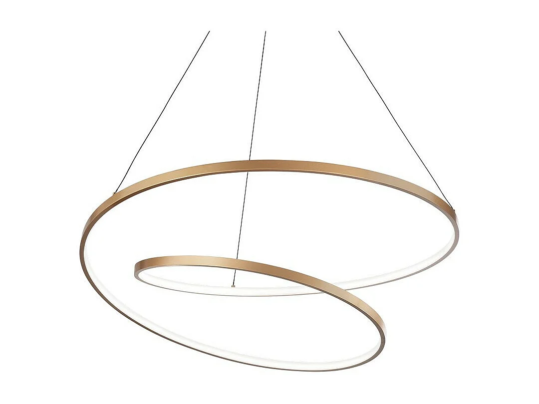LED Dekorative Swirl Integrierte Pendelleuchte Gold, 3000K