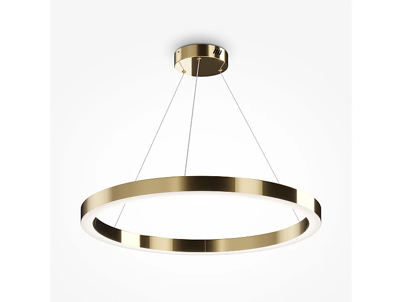 Maytoni Saturno Moderne integrierte LED-Pendel-Deckenleuchte Messing, 4200lm, 4000K
