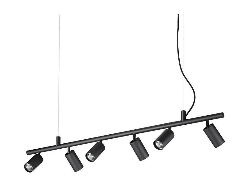 Ideal Lux DYNAMITE - Faretto da interno a soffitto lampada a sospensione 6 luci nero, GU10
