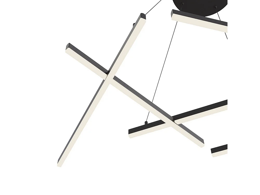 Line Lampada a sospensione da soffitto a LED integrata nera