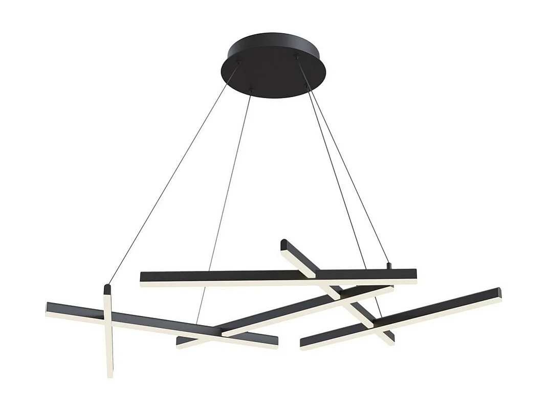 Line Lampada a sospensione da soffitto a LED integrata nera