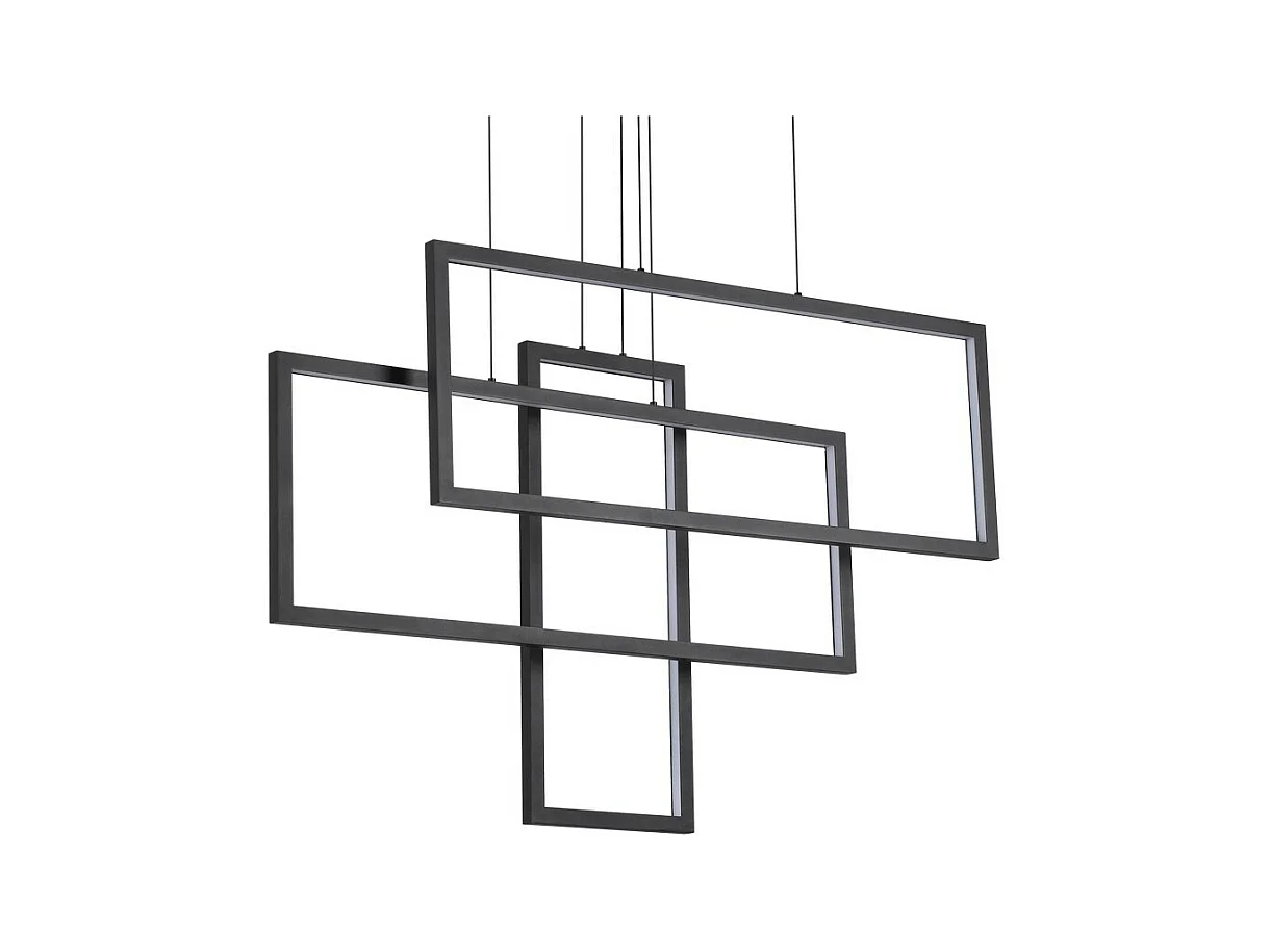 Dekorative integrierte LED-Pendelleuchte Schwarz, 93000K