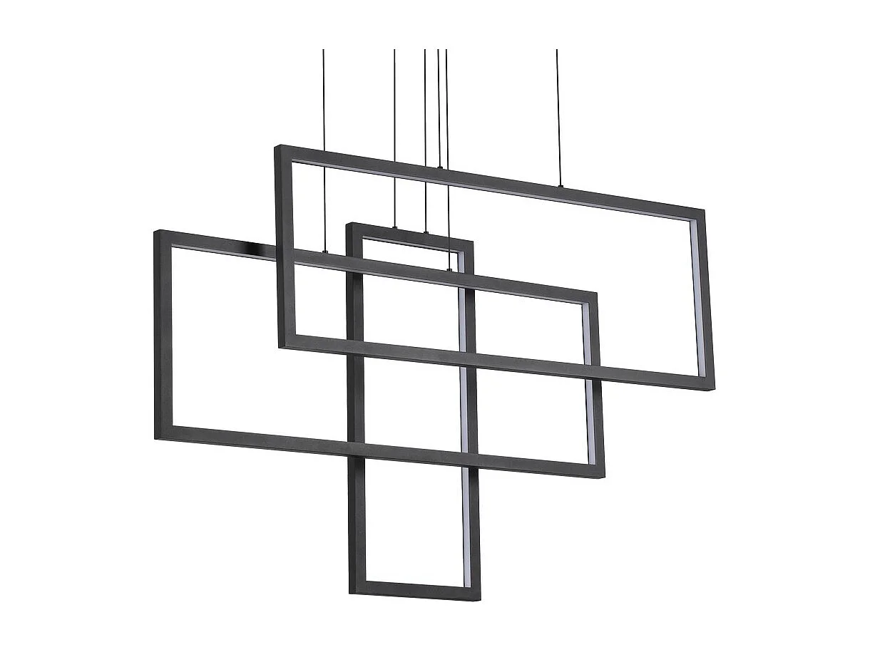 Dekorative integrierte LED-Pendelleuchte Schwarz, 93000K