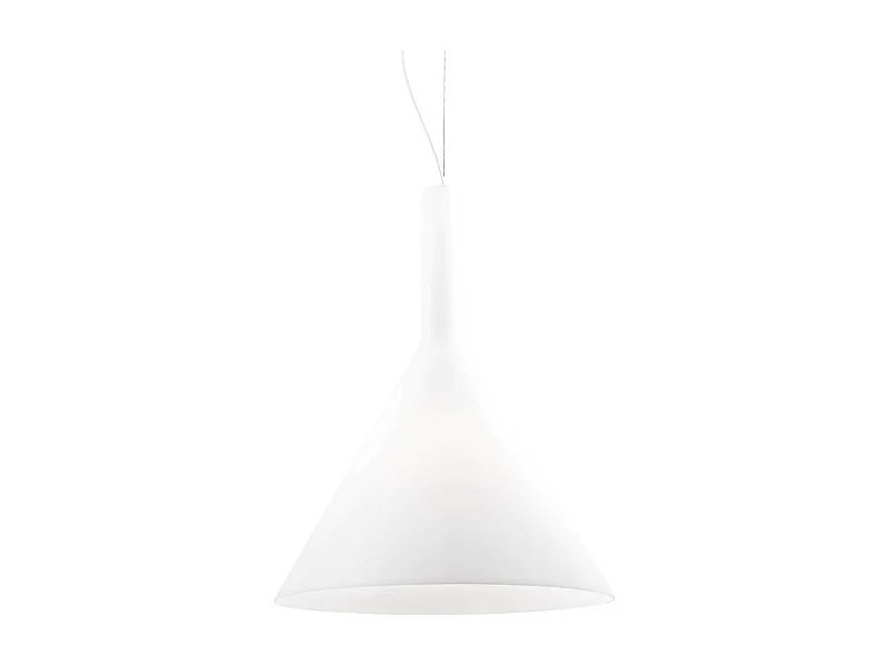 Ideal Lux Cocktail - Lámpara colgante de techo tipo domo grande con 1 luz blanca, E27