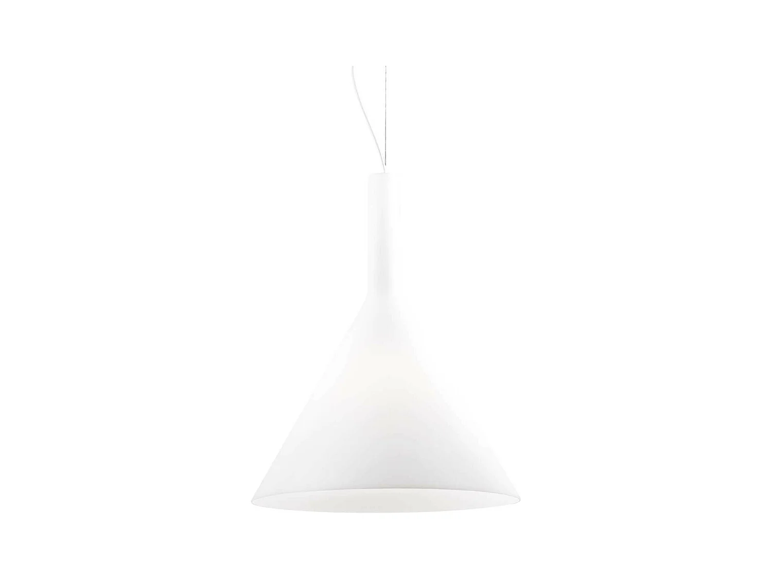 Ideal Lux Cocktail - Sospensione a soffitto a cupola grande 1 luce bianca, E27