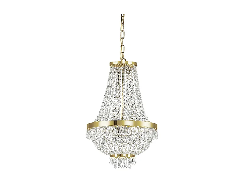 Ideal Lux Caesar - 6 licht Crystal Kronleuchter Gold Finish, G9