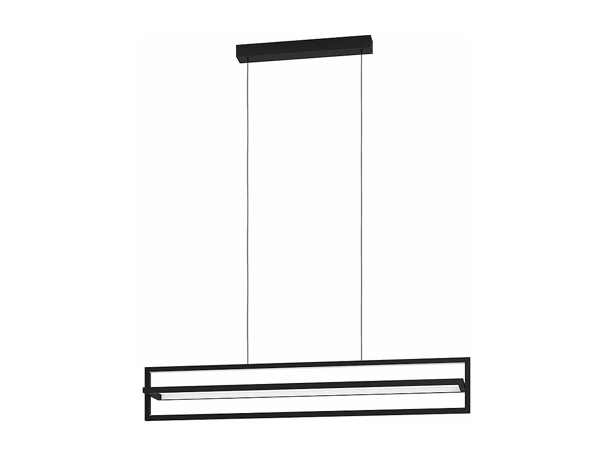Lampadario Moderno Siberia Led Acciaio Nero