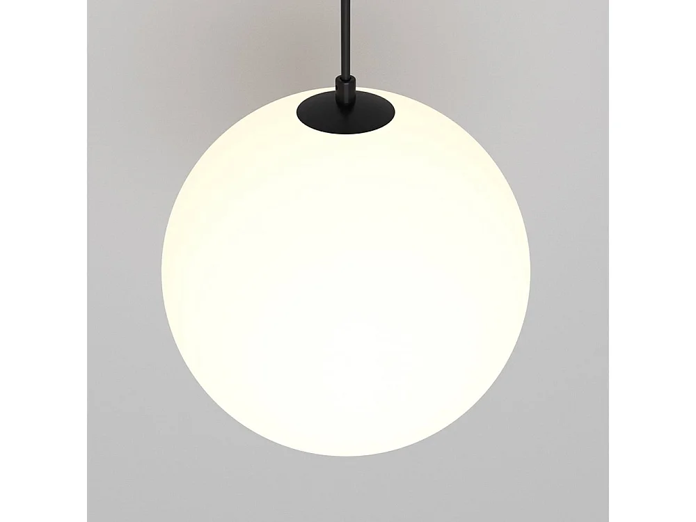 Lampadario A Sospensione Moderno Luna Alluminio Nero Led Integrato 5W Calda