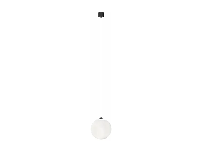 Lampadario A Sospensione Moderno Luna Alluminio Nero Led Integrato 5W Calda
