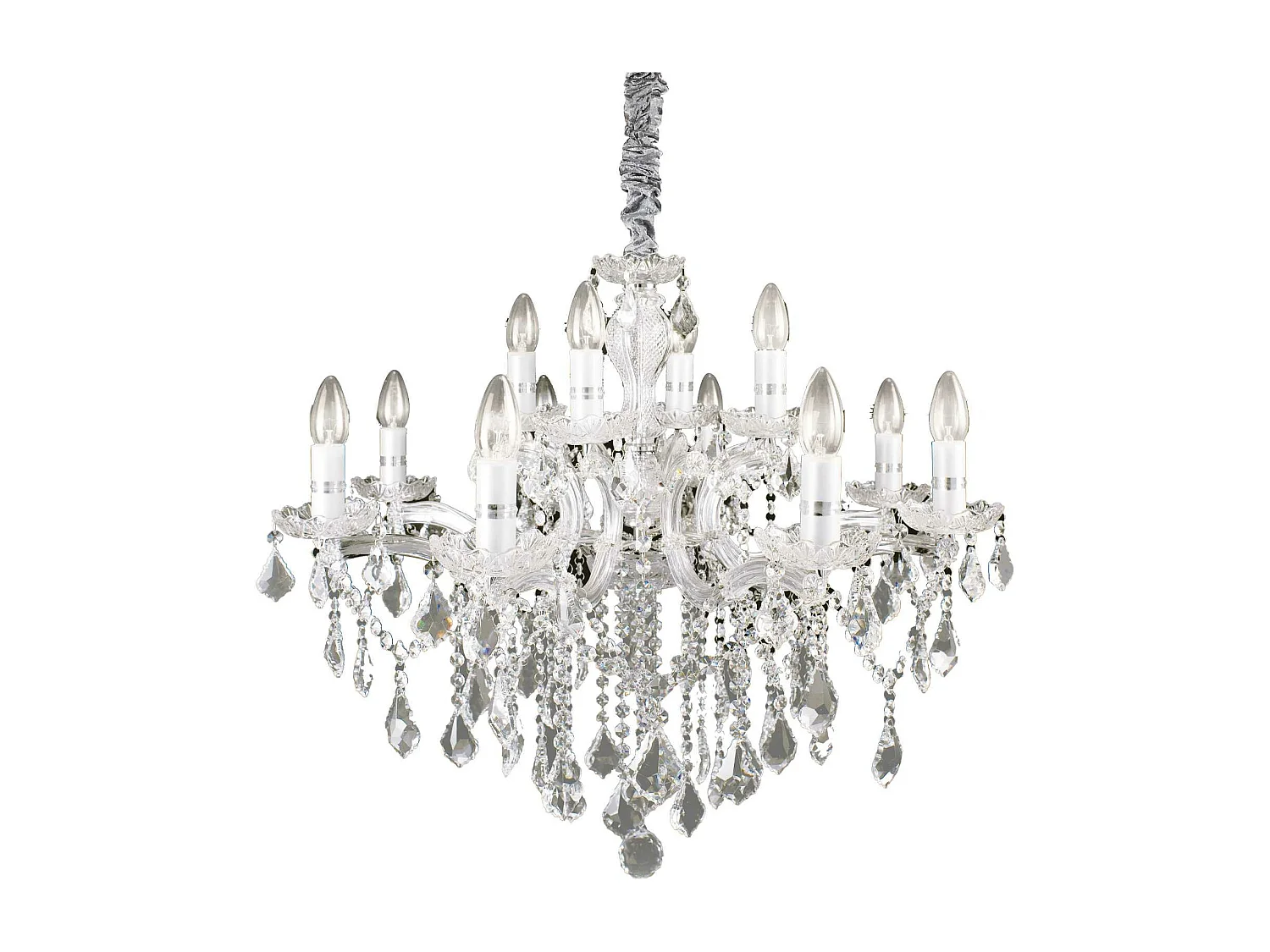 Ideal Lux Florian - 12 licht Kronleuchter Chrome Finish, E14