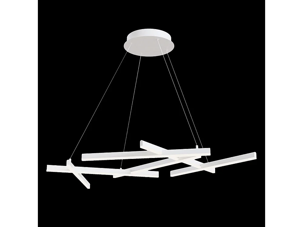 Line Lámpara colgante de techo LED integrado Blanco