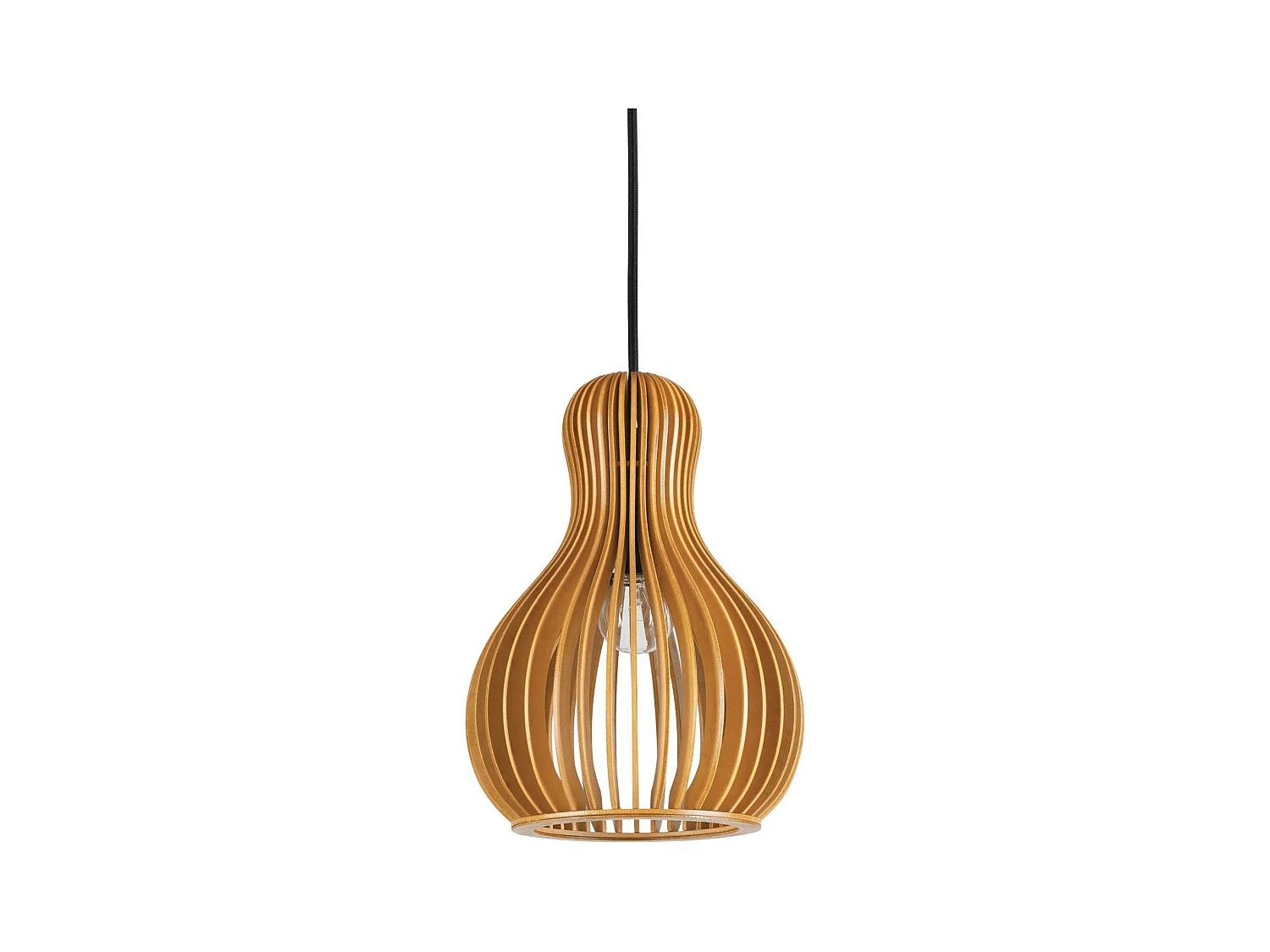 Ideal Lux Citrus - 1 lámpara colgante de techo de madera, E27