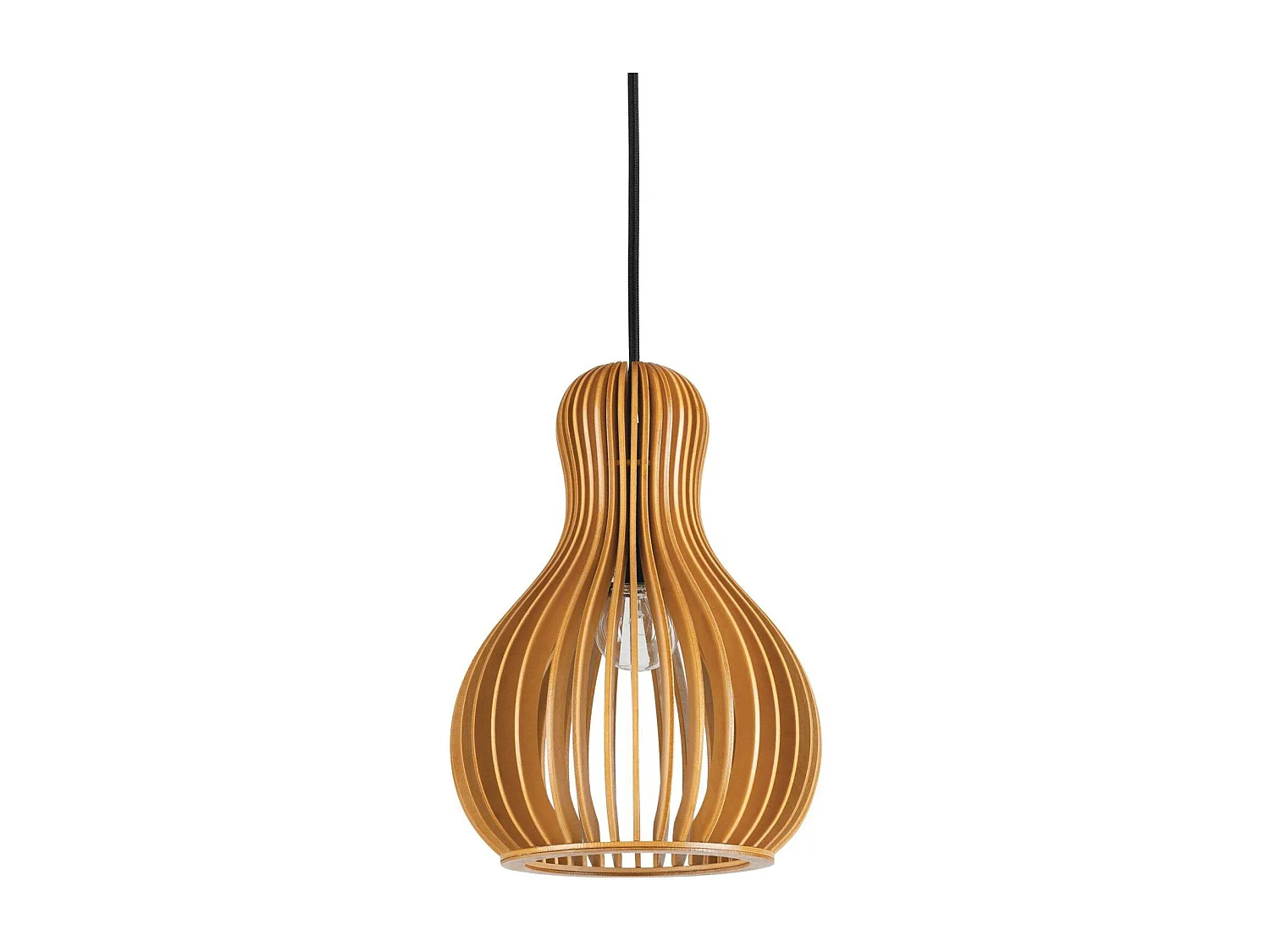 Ideal Lux Citrus Suspension à 1 lumière en bois, E27