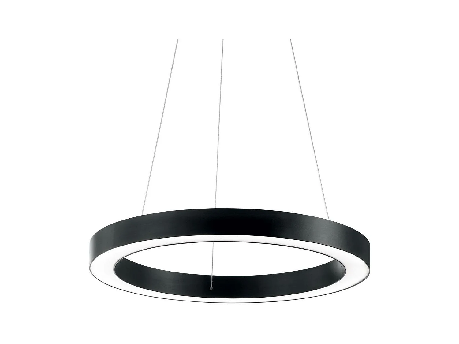 Ideal Lux Oracle - Sospensione LED da soffitto piccola integrata nera 3000K