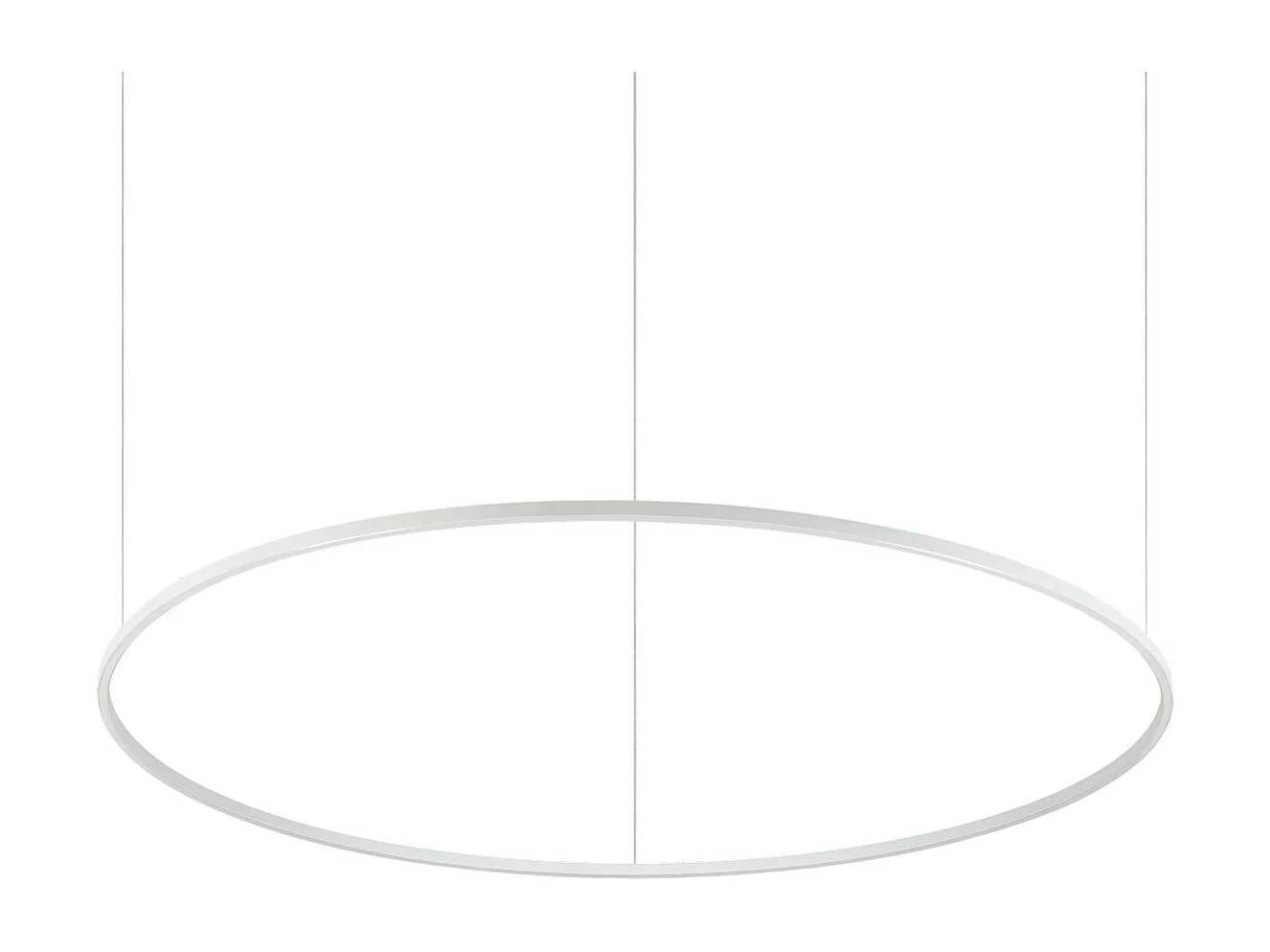 Ideal Lux ORACLE Plafoniera Sospensione Led Integrata Ring Bianca 150cm 3000K