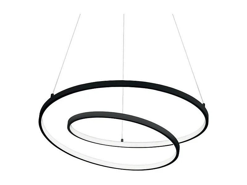 LED Dekorative Swirl Integrierte Pendelleuchte Schwarz, 3000K