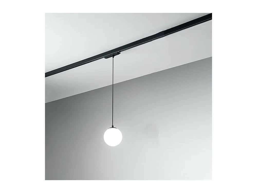 Sospensione Moderna Per Sistema In Binario Nero Led Piccola
