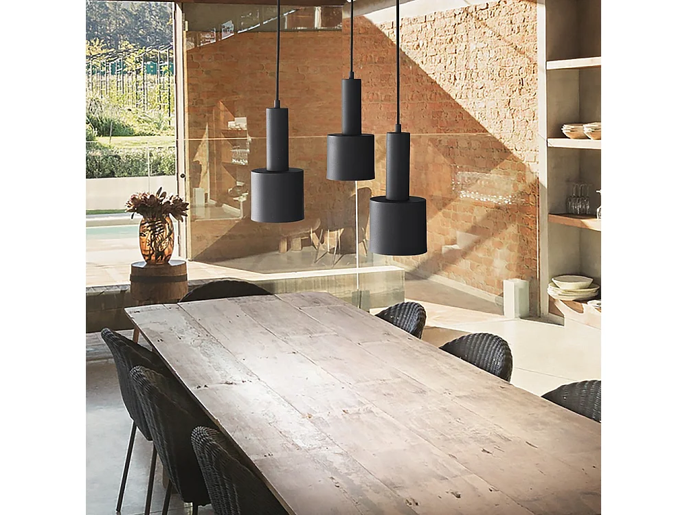 Ideal Lux HOLLY - Innendecken-Pendelleuchte 1 Hellschwarz, E27