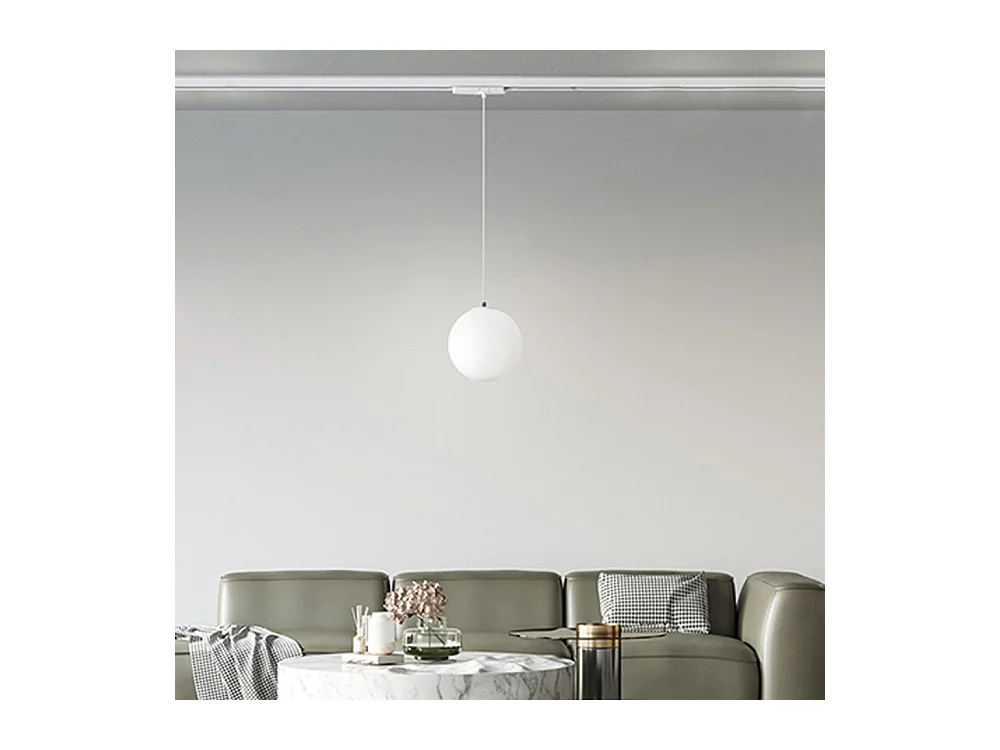 Sospensione Moderna Per Sistema In Binario Bianco Led Grande