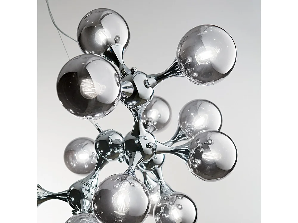 Ideal Lux Nodi - Sospensione a soffitto a 15 luci cromata