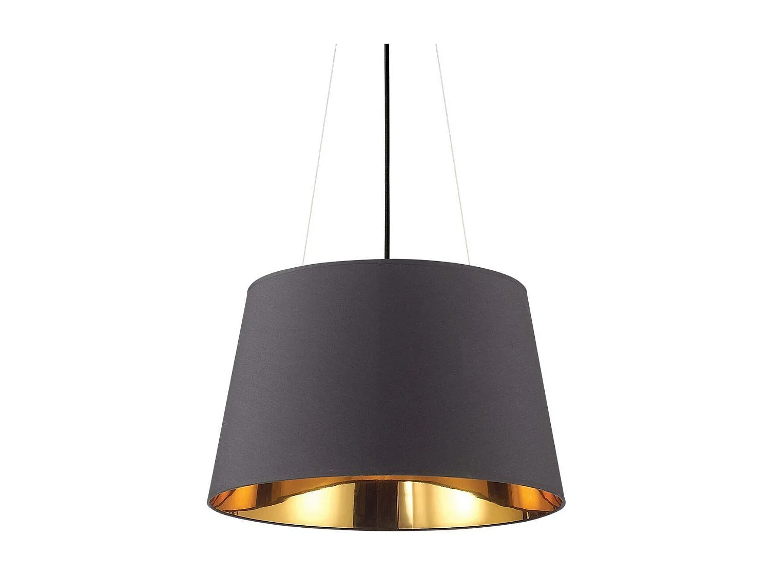 Ideal Lux Nordik - Lampadario a sospensione a 4 luci a cupola nera