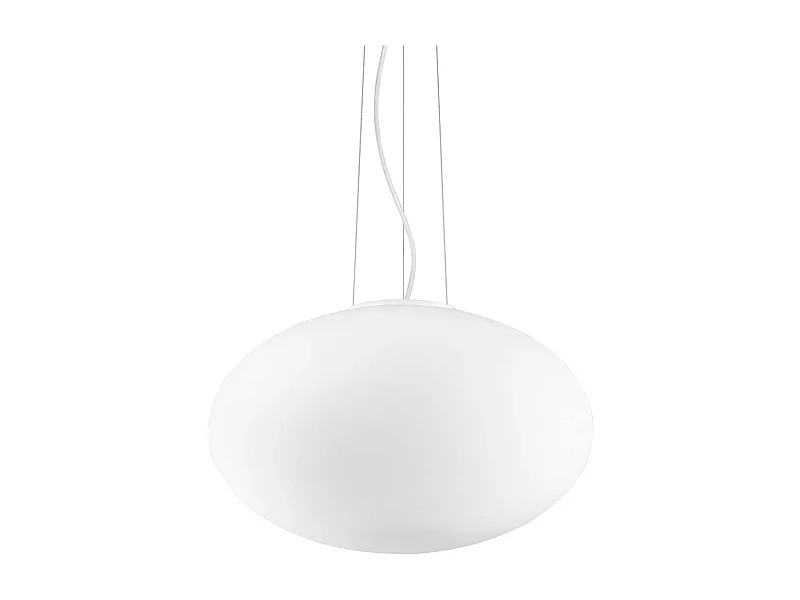 Ideal Lux Candy Plafonnier globe moyen à 1 ampoule blanc, E27