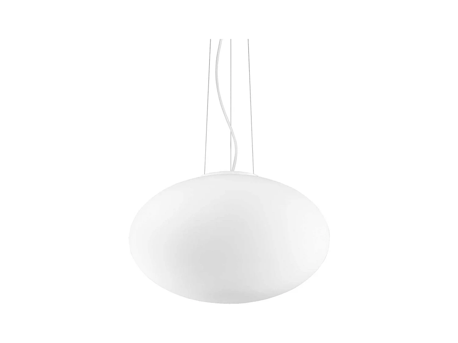 Ideal Lux Candy Plafonnier globe moyen à 1 ampoule blanc, E27