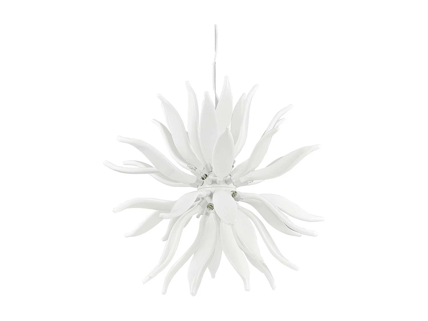 Ideal Lux Leaves Grand plafonnier à 12 ampoules, blanc, G9