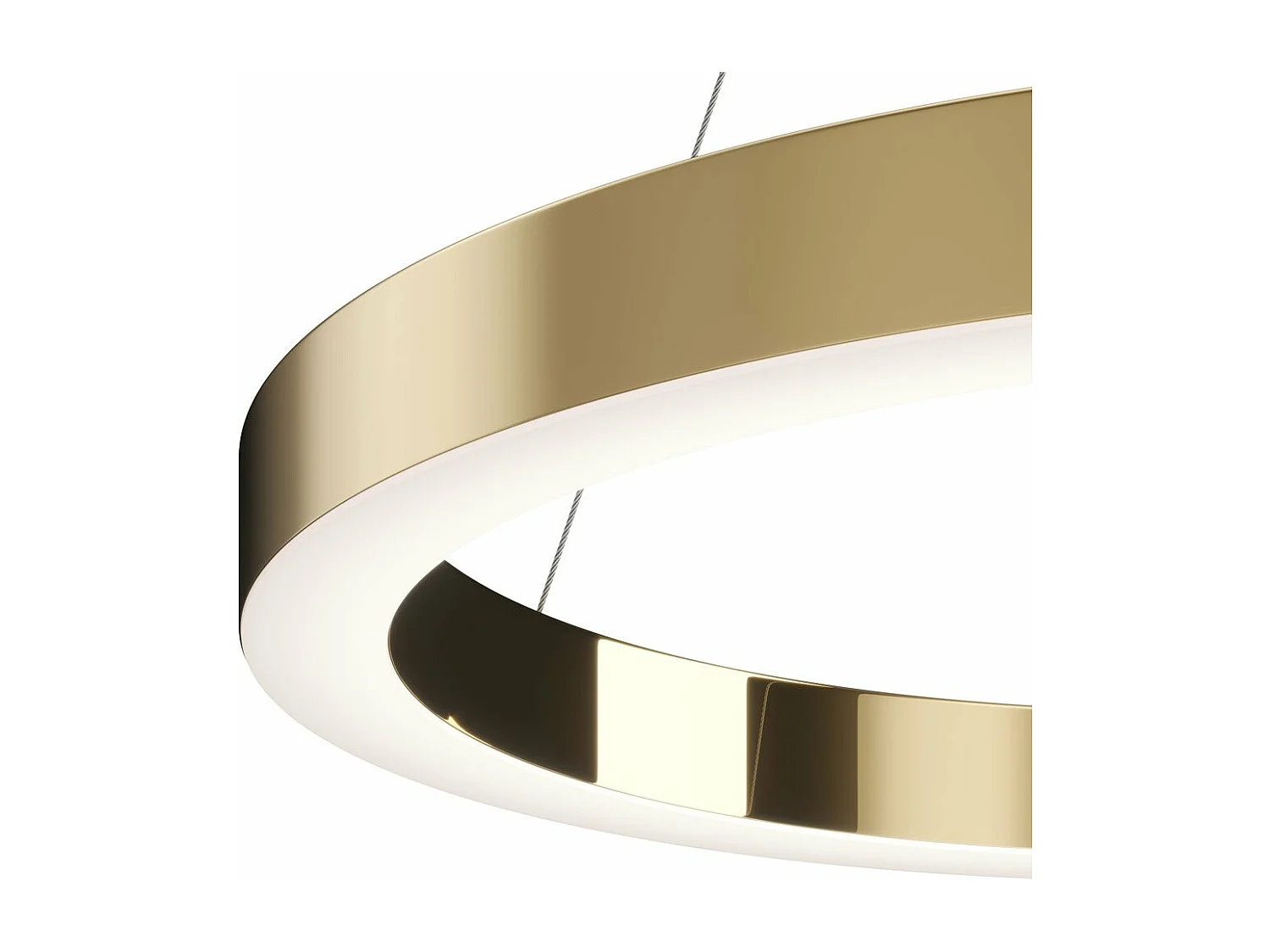 Maytoni Saturno Moderna plafoniera LED a sospensione integrata in ottone, 3100lm, 4000K