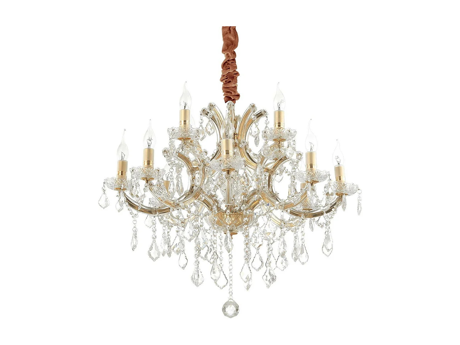 Ideal Lux Napoleon - Lámpara colgante de 12 luces Dorado