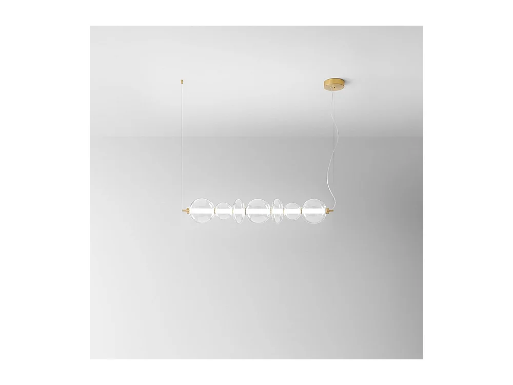 Sospensione Contemporanea Bubbles Metallo Oro Led Integrato 50W